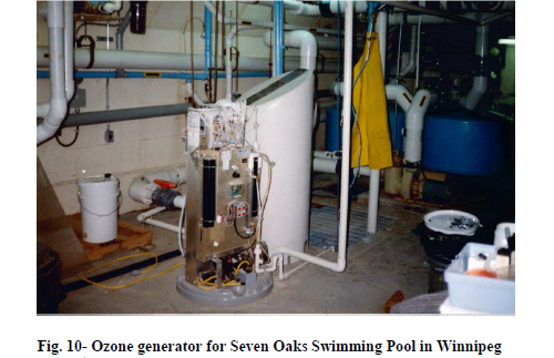 ozone generator for Seven Oaks Swimming Pool Winnipeg